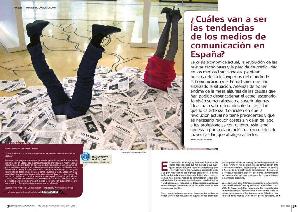 “Revista de Comunicación” y Ausín Sáinz.