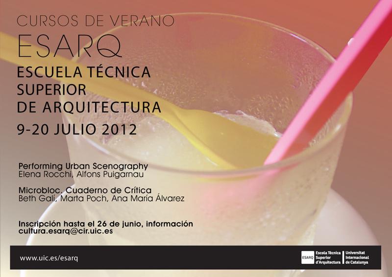 CURSOS DE VERANO – ESARQ-UIC