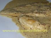 Pollo salsa mostazas