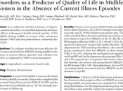 Antecedente depresión ansiedad como predictor calidad vida mujeres adultas episodio actual enfermedad Joffe col.