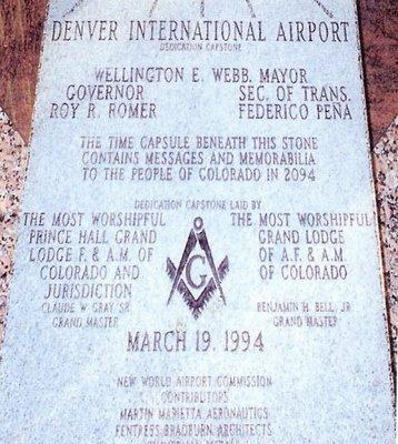 Masonería descarada en el Aeropuerto de Denver