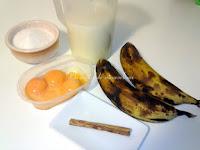 Natillas de plátano y nueces