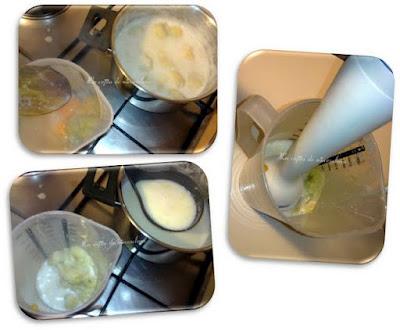 Natillas de plátano y nueces
