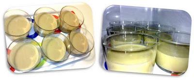 Natillas de plátano y nueces