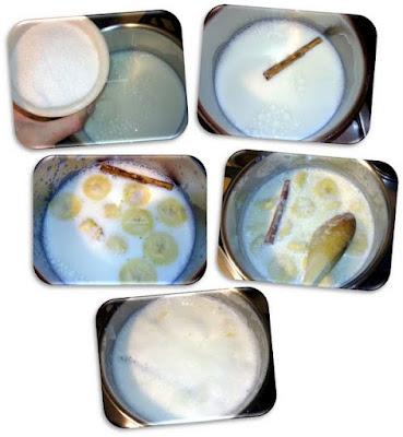 Natillas de plátano y nueces