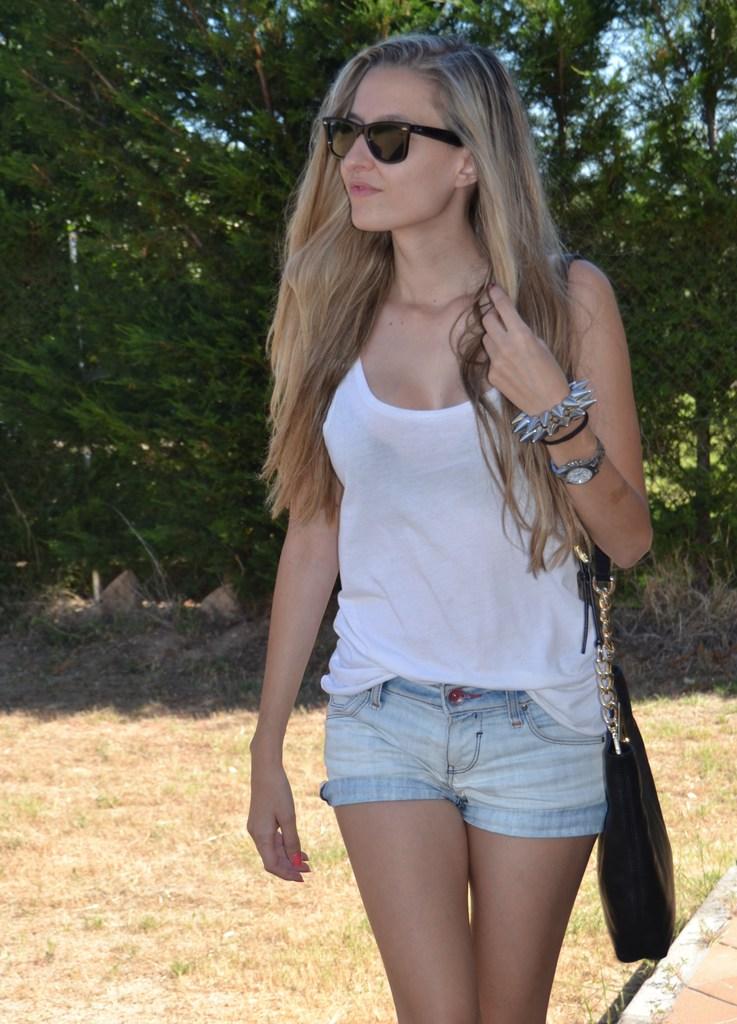Shorts and heels