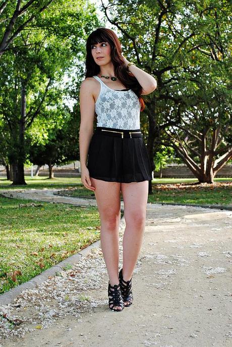 Look of the day: Chiffon Shorts chiffonshorts_lovelystyle2