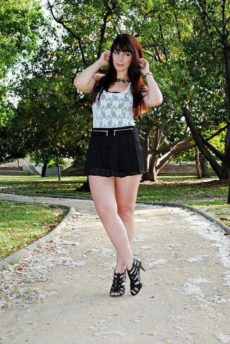 Look of the day: Chiffon Shorts chiffonshorts_lovelystyle1