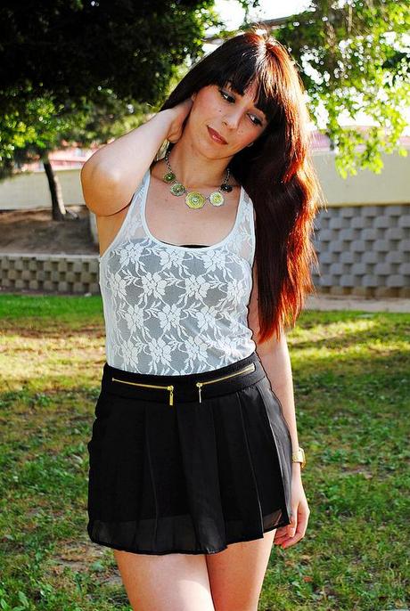 Look of the day: Chiffon Shorts chiffonshorts_lovelystyle5
