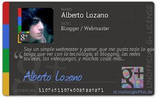 Crea tu tarjeta virtual (License Card) de Google+ Crea tu tarjeta virtual (License Card) de Google+