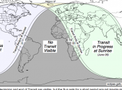 Mapa datos sobre tránsito Venus