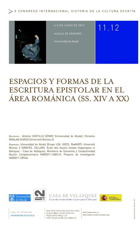 Congreso sobre cultura escrita en la UAH Congreso sobre cultura escrita en la UAH
