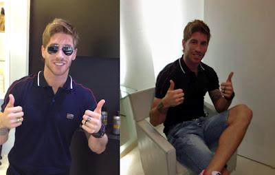 Sergio Ramos se corta el pelo para la Eurocopa 2012