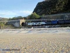 Playa de San Antolín en Llanes: Tren Feve