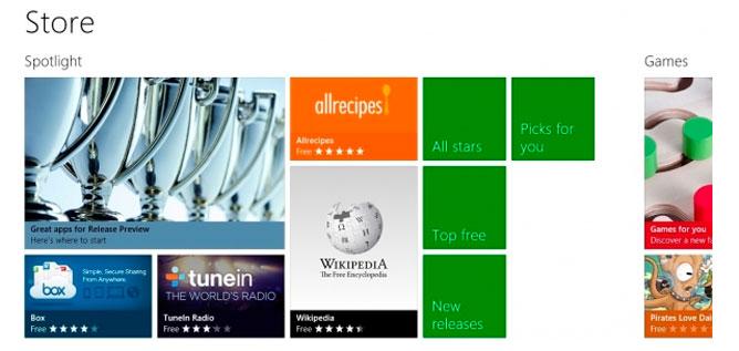Windows 8 Release Preview: Cambios en la Windows Store