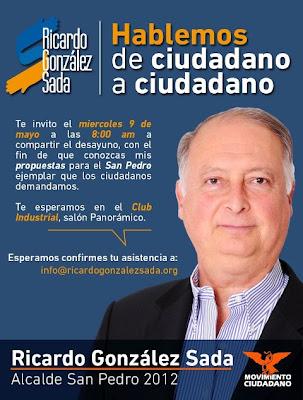 Ricardo González Sada, la opción para Alcalde de San Pedro Garza García.