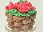 Cupcakes cesta flores