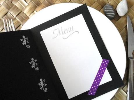 Ideas con sello de lagartija, menú y cinta fabric tape ¡Nuevos sellos y nueva sección!