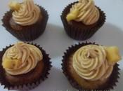 Cupcakes plátano frosting vainilla canela