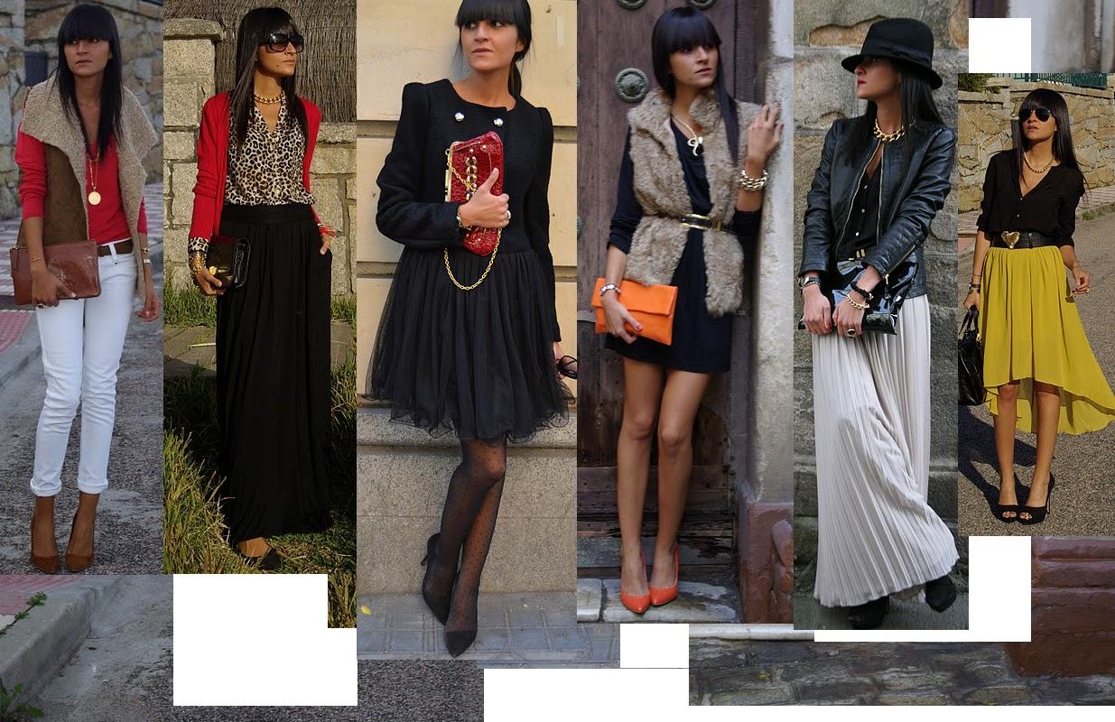 Conjuntos en negro y oro mas detalles de color