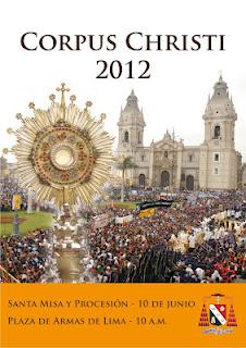 Preparando el CORPUS. Renovación eucarística en los concilios de Trento y de Lima