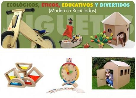 Oferta de juguetes ecológicos juegos respetuosos con el medio ambiente