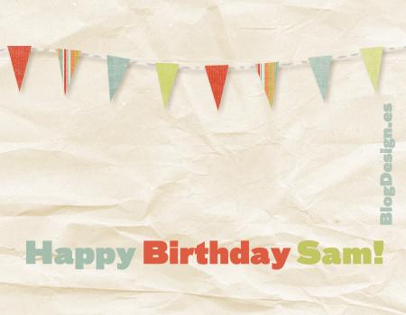 Happy Birthday Sam :)