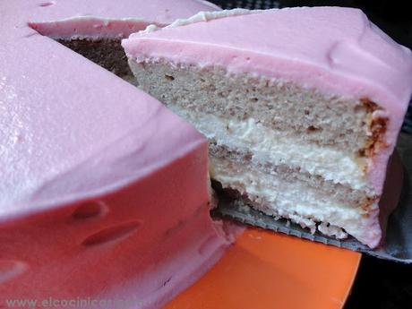 Tarta rosa. Tarta de fresas. Tarta pantera rosa Tarta rosa. Tarta de fresas. Tarta pantera rosa