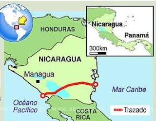 Parlamento nicaragüense estudia proyecto de ley para construir canal interoceánico