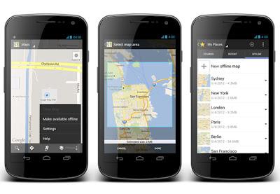 Google Maps dispondrá de mapas offline y Earth mejoras 3D