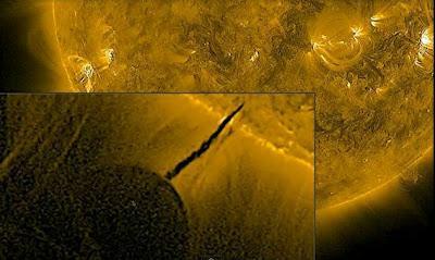 ¿OVNI absorbiendo al Sol? - Explicación