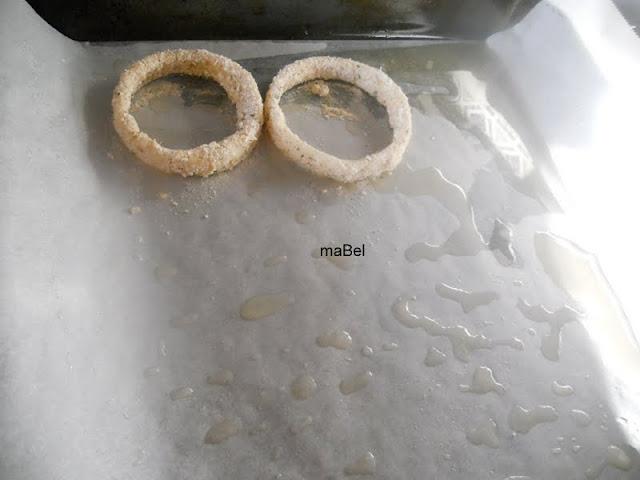 Aros de cebolla al horno