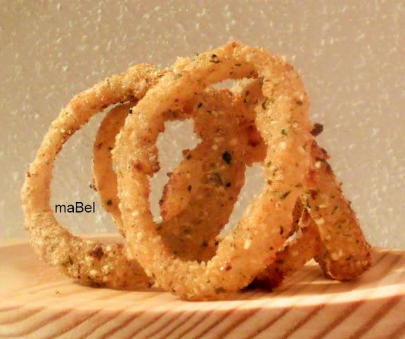 Aros de cebolla al horno