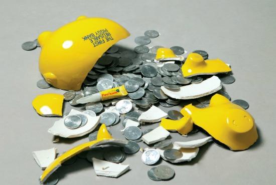 El primer cerdito-hucha reutilizable