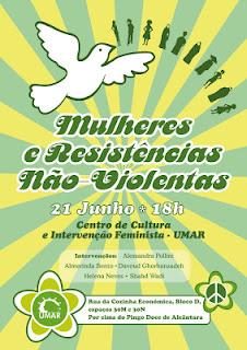 Tertúlia Olga de Morais Sarmento e Conferência Mulheres e Resistências não-violentas // Junho, CCIF