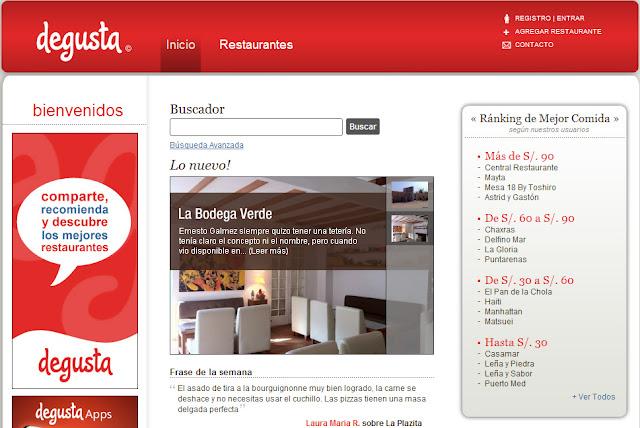 Si sales a comer en Lima ; Degusta te dice dónde, cómo y cuanto