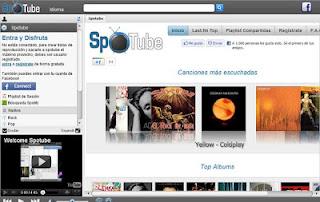 SpoTube, plataformas web para escuchar música