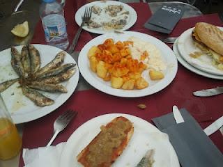 Sardinas a la plancha