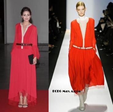 Olivia Palermo, una espléndida mujer de rojo en Milán