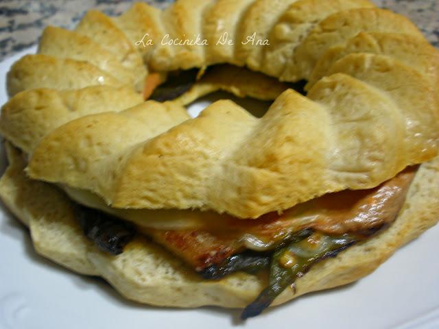 Montaditos de lomo en pan de rosca