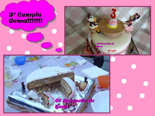 TARTA 3º CUMPLE GEMA!!