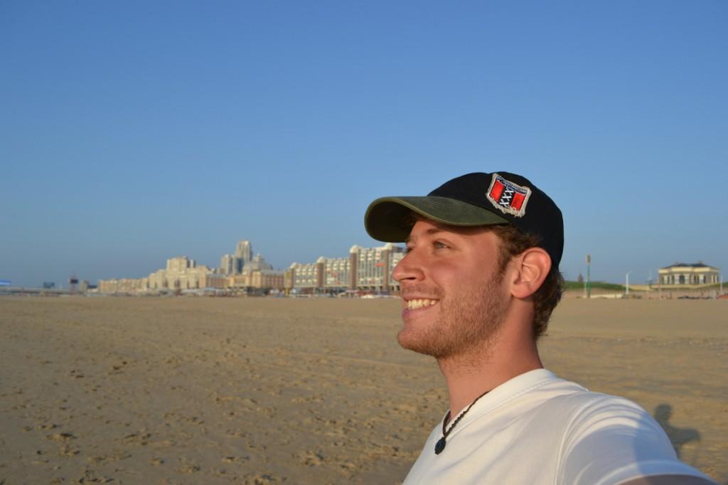 Puesta del sol en la playa, La Haya