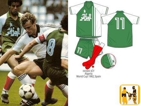 Fútbol y economías dirigidas: la camiseta estatal de Argelia en el Mundial ´82
