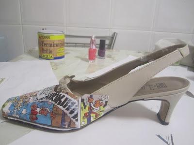 Renovar zapatos con cómics