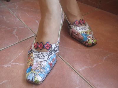 Renovar zapatos con cómics