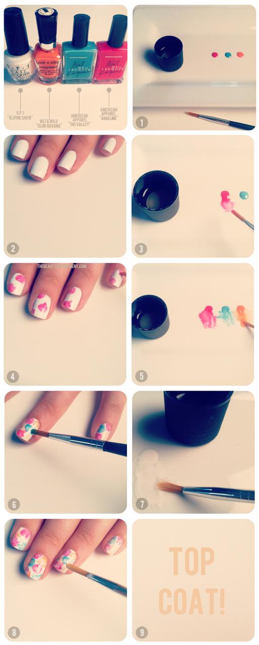 Summer pastel flowers in your NAILS