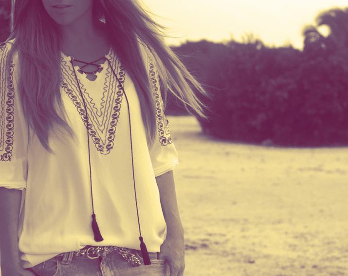 Ethnic tunic from Queen's Wardrobe at the fashion blog of Mónica Sors, fashion blogger based in Cancun, Mexico