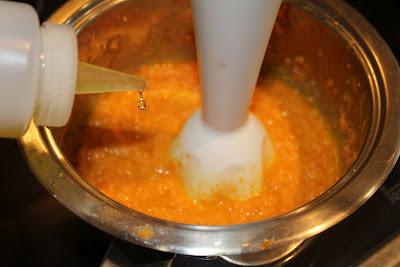 Ñoquis de espinacas con salsa de zanahoria e hinojo