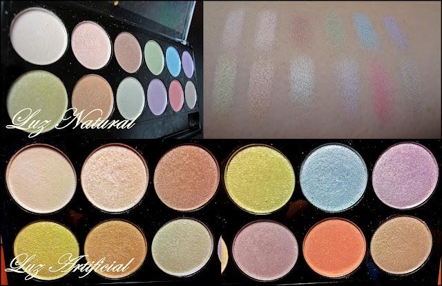 Paletas MUA; Heaven and Earth, Pretty Pastels y Glamour Nights