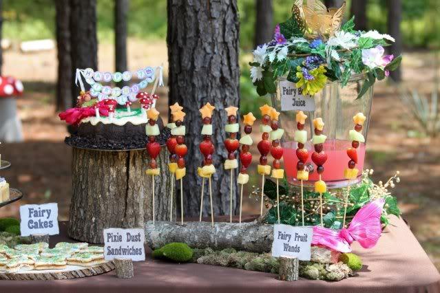 Fiesta del reino Encantado de las hadas: Decoración buffet